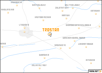 map of Trostan\