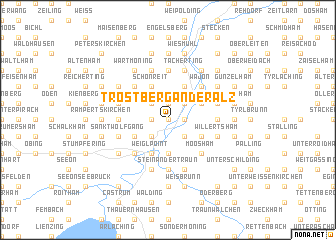 map of Trostberg an der Alz