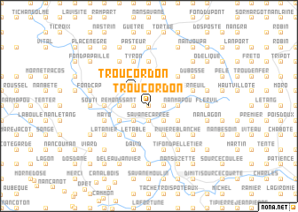 map of Trou Cordon