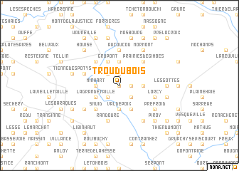 map of Trou du Bois