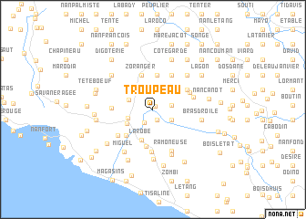 map of Troupeau