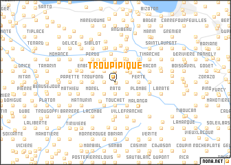 map of Trou Pipique