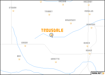 map of Trousdale