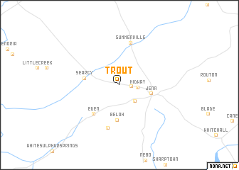 map of Trout