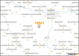 map of Trouy