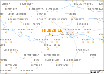 map of Trouznice