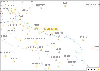 map of Trpčane
