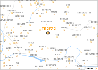 map of Trpeza