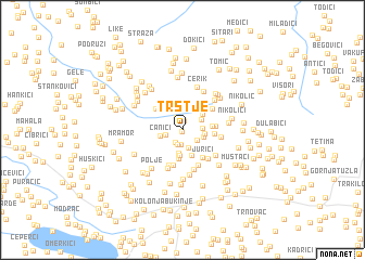 map of Trstje