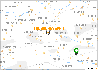 map of Trubacheyevka
