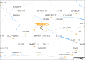 map of Trŭbach