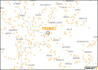 map of Trubići