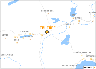 map of Truckee