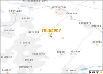 map of Trudovoy