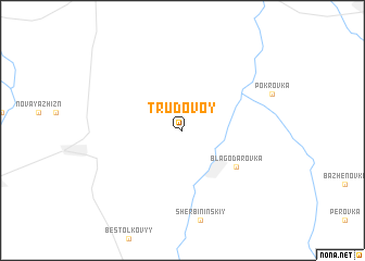 map of Trudovoy
