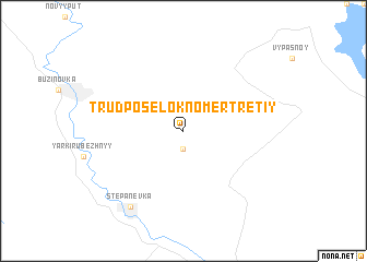 map of Trudposëlok Nomer Tretiy