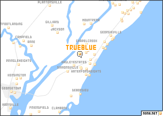 map of True Blue