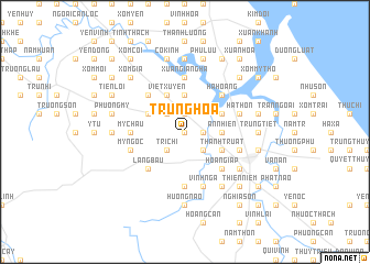 map of Trung Hòa