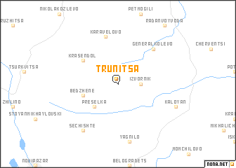 map of Trŭnitsa