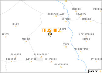 map of Trushino