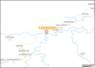 map of Trushniki