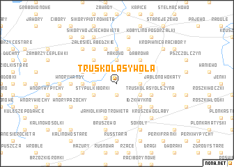 map of Truskolasy Wola