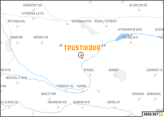 map of Trŭstikovo