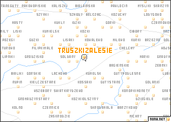 map of Truszki Zalesie