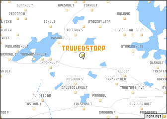 map of Truvedstorp