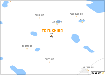 map of Tryukhino