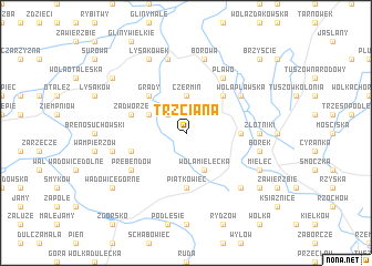 map of Trzciana