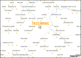 map of Trzcianiec