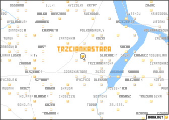 map of Trzcianka Stara