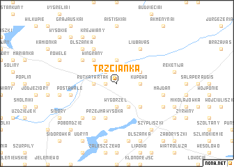 map of Trzcianka