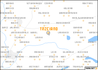 map of Trzciano