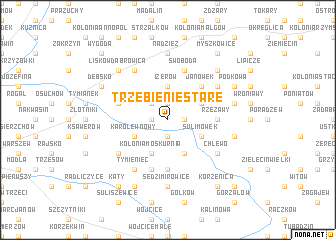 map of Trzebienie Stare
