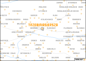 map of Trzebinia-Siersza