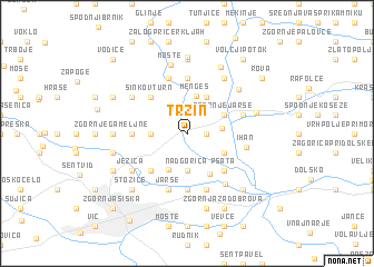 map of Trzin