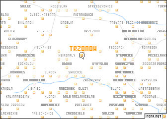 map of Trzonów