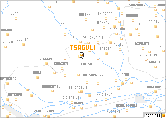 map of Tsagvli