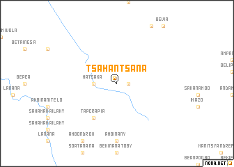 map of Tsahantsana