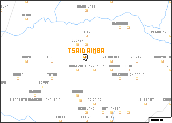 map of Tsʼaʼida Imba