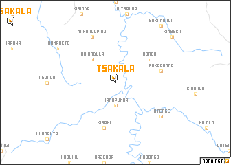 map of Tsakala