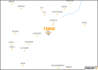 map of Tsama