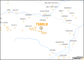 map of Tsamla