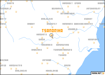 map of Tsanoriha