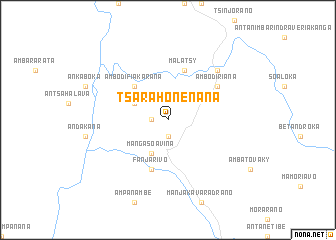 map of Tsarahonenana