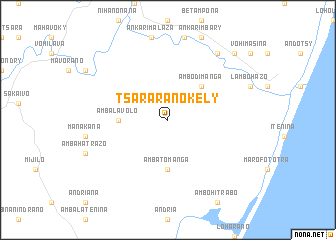 map of Tsararanokely
