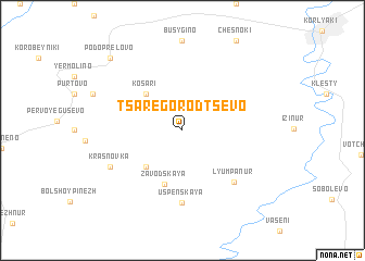 map of Tsaregorodtsevo