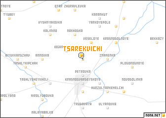 map of Tsarekvichi
